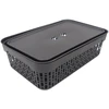 Grandininis pjūklas Plastikinė dėžė su dangčiu 40×30×13 cm JUODA