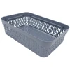 Grandininis pjūklas Plastikinė dėžė su dangčiu 40×30×13 cm PILKA