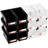 VEVOR Plastikinės sandėliavimo dėžutės 37.7 x 21.5 x 18 cm