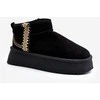 Platforminiai sniego batai su raštu Juoda Udra