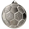 PLIENO MEDALIS FUTBOLUI 50 MM SIDABRINIS MMC8850/S