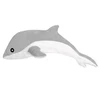 Lean Toys Pilkas pliušinis delfinas 70 cm