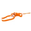 Lean Toys Pliušinis beždžionių žaislas su vaiku, oranžinis, 90 cm