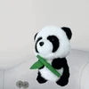 Lean Toys Pliušinis žaislas panda su bambuku 18 cm