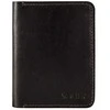 Plona odinė vyriška piniginė SOLIER SW10 SLIM DARK BROWN