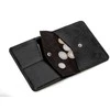 Plona vyriška odinė piniginė su monetų laikikliu SOLIER SLIM DARK BROWN