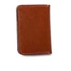Plonos odinės vyriškos piniginės SOLIER SW11 SLIM BROWN