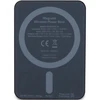 Ferrari Powerbank FEPB5MNCAK 15W 5000mAh juodos spalvos Metal Logo MagSafe