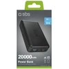 Powerbank Puro Fast 20000 mAh 2x USB-A + 1x USB-C - juodas