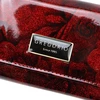 Poziomy portfel damski Gregorio FRL-117 w kwiaty su biglem