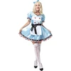 Prabangus Alisos (Alice) kostiumas moterims – „Alisa Stebuklų šalyje“ (Alice in Wonderland)