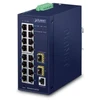 Šakotuvas PLANET IGS-4215-16T2S tinklo komutatorius Valdomas L2/L4 Gigabit Ethernet (10/100/1000) Mėlyna
