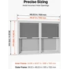 Prekybinis langas VEVOR FCBWCK4836SXHD2, 1220x915 mm
