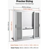 Prekybinis langas VEVOR FHDGNCK3636ZWTJTLCS4, 915x915 mm