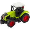 Lean Toys Traktorius su atsidarančia priekaba ir pašarų vežimu