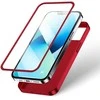 priekinis ir galinis dangtelis iPhone 13 + grūdinto stiklo ekrano apsauga raudona (JR-BP927 red)
