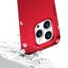priekinis ir galinis dangtelis iPhone 13 Pro Max + grūdinto stiklo ekrano apsauga raudona (JR-BP928 red)