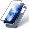 priekinis ir galinis dangtelis iPhone 13 Pro + grūdinto stiklo ekrano apsauga, pilka (JR-BP935 trankus)
