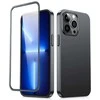 priekinis ir galinis dangtelis iPhone 13 Pro + grūdinto stiklo ekrano apsauga juoda (JR-BP935 juoda)