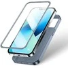 priekinis ir galinis dangtelis iPhone 13 + grūdinto stiklo ekrano apsauga, pilka (JR-BP927 trankus)