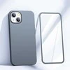 priekinis ir galinis dangtelis iPhone 13 + grūdinto stiklo ekrano apsauga, pilka (JR-BP927 trankus)