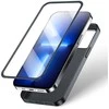 priekinis ir galinis dangtelis iPhone 13 Pro Max + grūdinto stiklo ekrano apsauga juoda (JR-BP928 juoda)