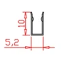 Profilis SMALL NEON juostai, 1m
