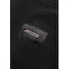 Prosto džemperis su žakardo etikete „Crewneck“ KL261MSWE1021, juodas, L dydis