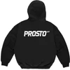 Prosto Infinity užtraukiamas džemperis su gobtuvu KL261MSWE2031, juodas, L dydis