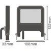 Prožektorius VALUE 10 W 4000 K IP65 BK