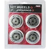 PU 70x24 82A Baltas (4 vnt.) + ABEC-7 (8 vnt.) NILS EXTREME RINKINYS