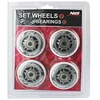 PU 70x24 82A Baltas (4 vnt.) + ABEC-7 (8 vnt.) NILS EXTREME RINKINYS