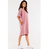 Pudros rožinė oversize suknelė Infinite You