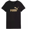 Puma Ess Metallic No. 1 Logo marškinėliai moterims 631536 51