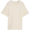 Puma ESS Relaxed Tee smėlio spalvos moteriški marškinėliai 684971 87
