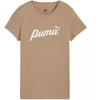 Puma ESS+Script moteriški marškinėliai smėlio spalvos 679315 67