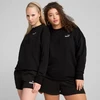 Puma Moterims ESS Mažas 11 logotipas Laisvo kirpimo džemperis su apvalia apykakle Juoda 684975 01