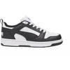 Puma Rebound V6 Lo Mid vaikiški batai balti ir juodi 393833 01