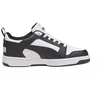 Puma Rebound V6 Lo Mid vaikiški batai balti ir juodi 393833 01