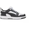 Puma Rebound V6 Lo Mid vaikiški batai balti ir juodi 393833 01
