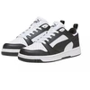 Puma Rebound V6 Lo Mid vaikiški batai balti ir juodi 393833 01
