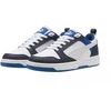 Puma Rebound V6 Lo Mid vaikiški batai balti ir mėlyni 393833 28