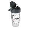 LOVI puodelis su šiaudeliu ACTIVE Salt&Pepper, 350 ml, 35/357