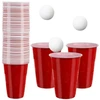 Puodelių ir kamuoliukų rinkinys žaidimams (beer pong)