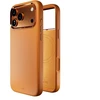 Puro Icon Mag Pro dėklas iš skysto silikono, skirtas iPhone 17 Pro Max, suderinamas su MagSafe, su kameros apsauga ir aliumininiais mygtukais – Oranžinė