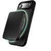 Puro Icon Mag Pro skysto silikono dėklas, suderinamas su MagSafe, su kameros apsauga ir aliumininiais mygtukais, skirtas iPhone 17 Air - Juodas