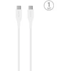 Puro Elektrik Puro Plain USB-C – USB-C 2A 1m kabelis – baltas