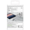 Puro PROLITE 30 W sieninis įkroviklis su USB-A ir USB-C jungtimis, baltas