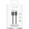 Puro TPE 12W USB-A – microUSB 1m kabelis – juodos spalvos