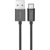 Puro TPE 12W USB-A – microUSB 1m kabelis – juodos spalvos